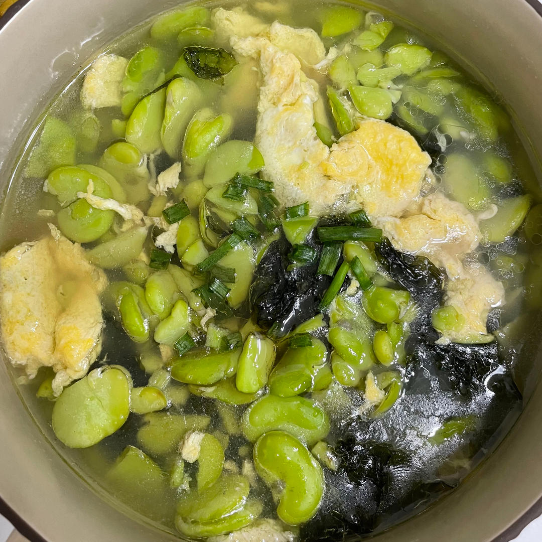 蚕豆鸡蛋汤