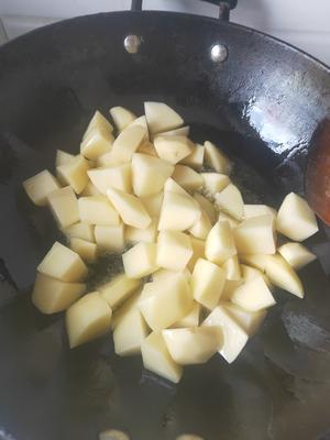特色土豆烩小白菜的做法 步骤4