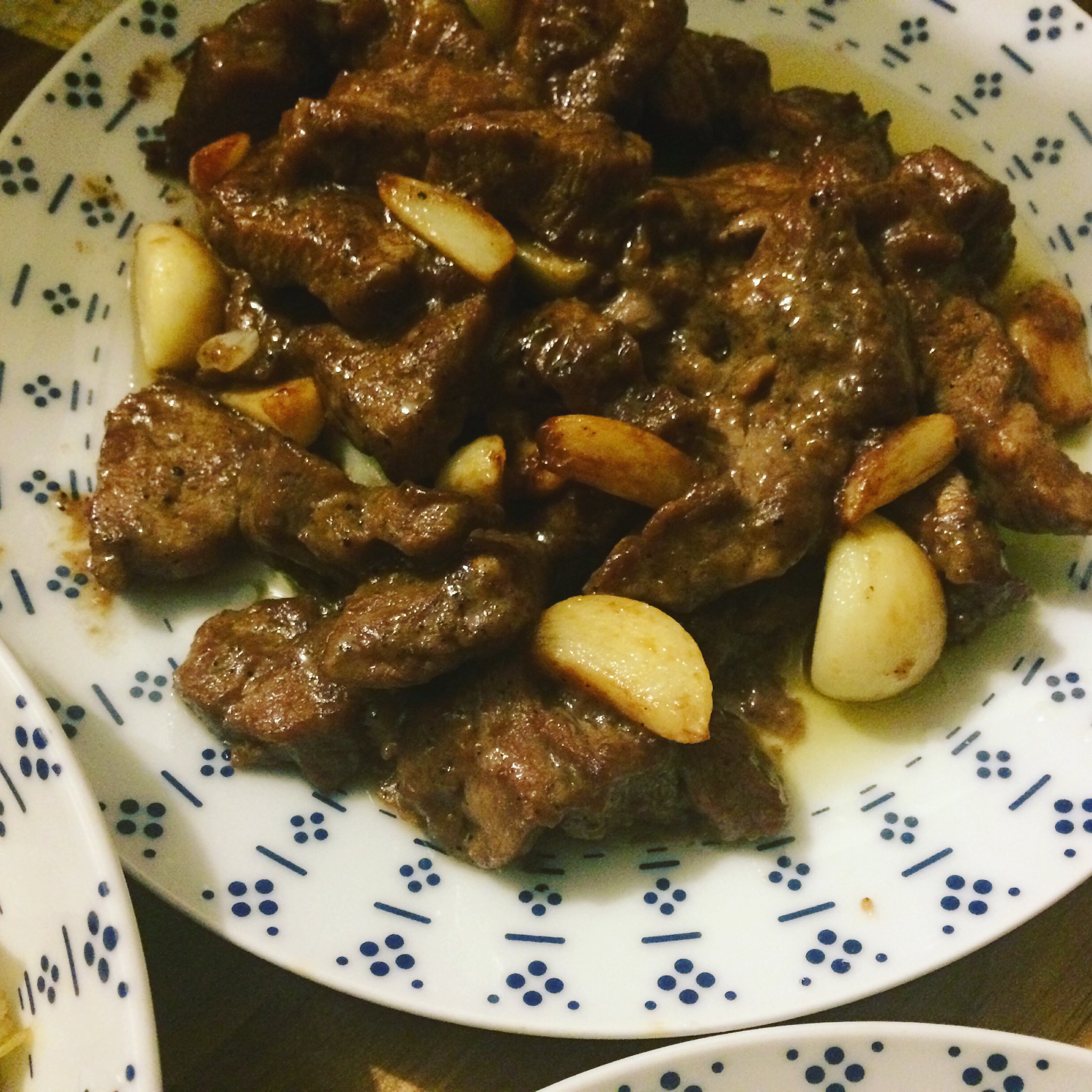 黑蒜子牛肉粒