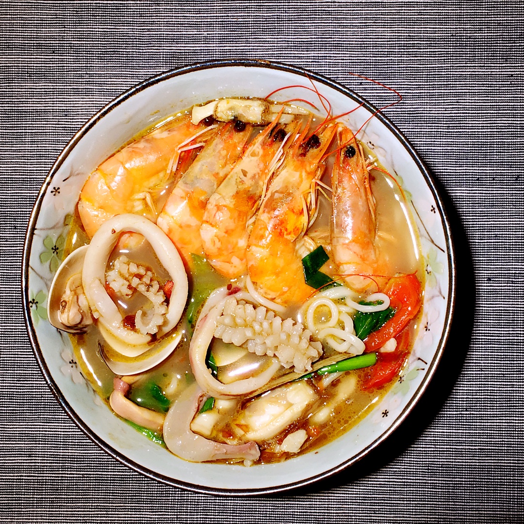 windflowertree做的海鲜面