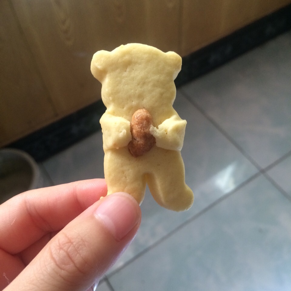 抱着果仁的熊饼干