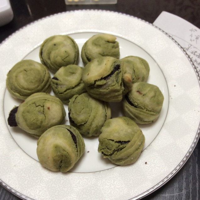 抹茶豆沙酥