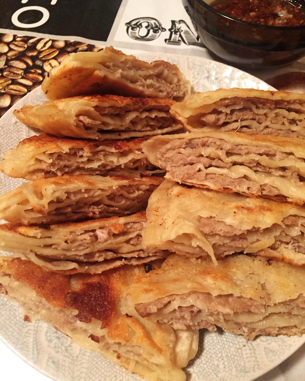 【千层牛肉饼】