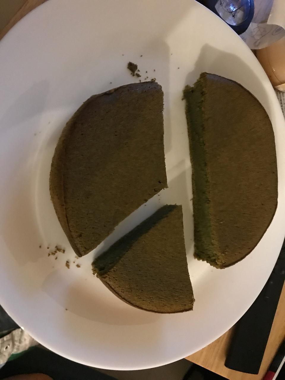 六寸抹茶戚风蛋糕