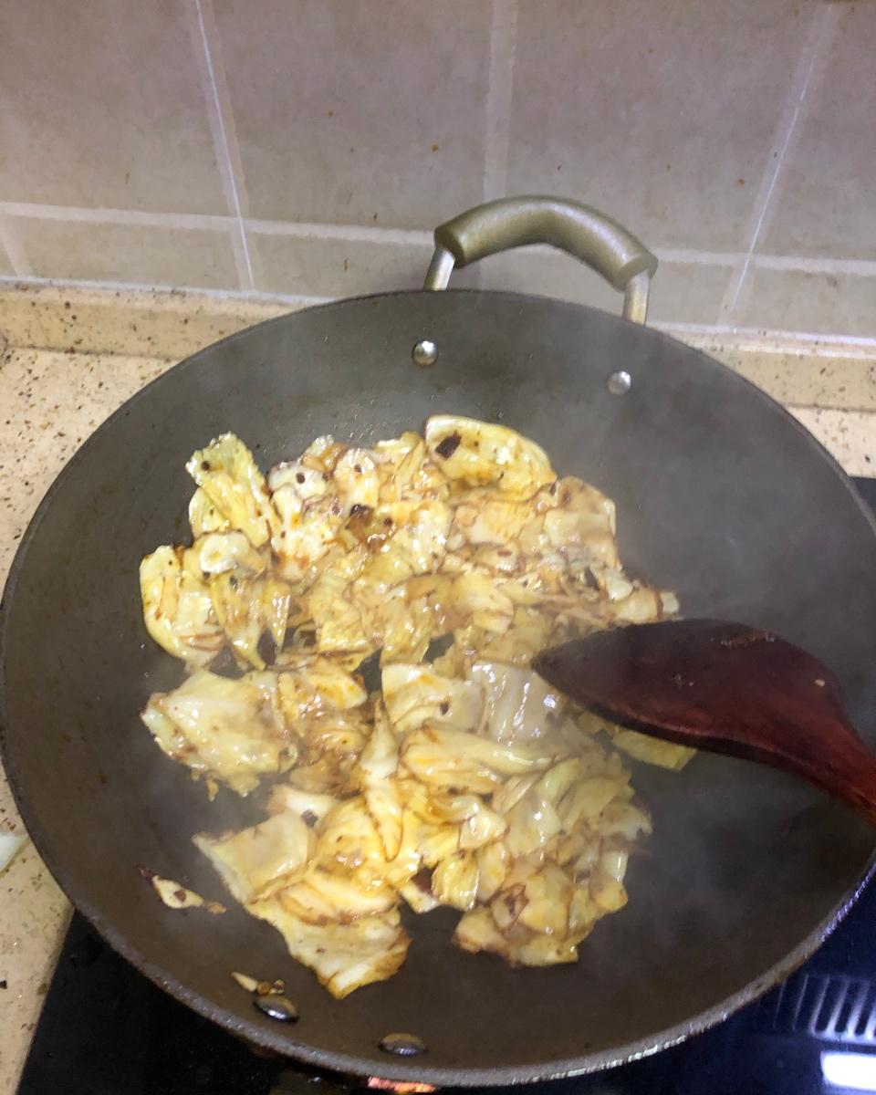 豆瓣酱炒白菜