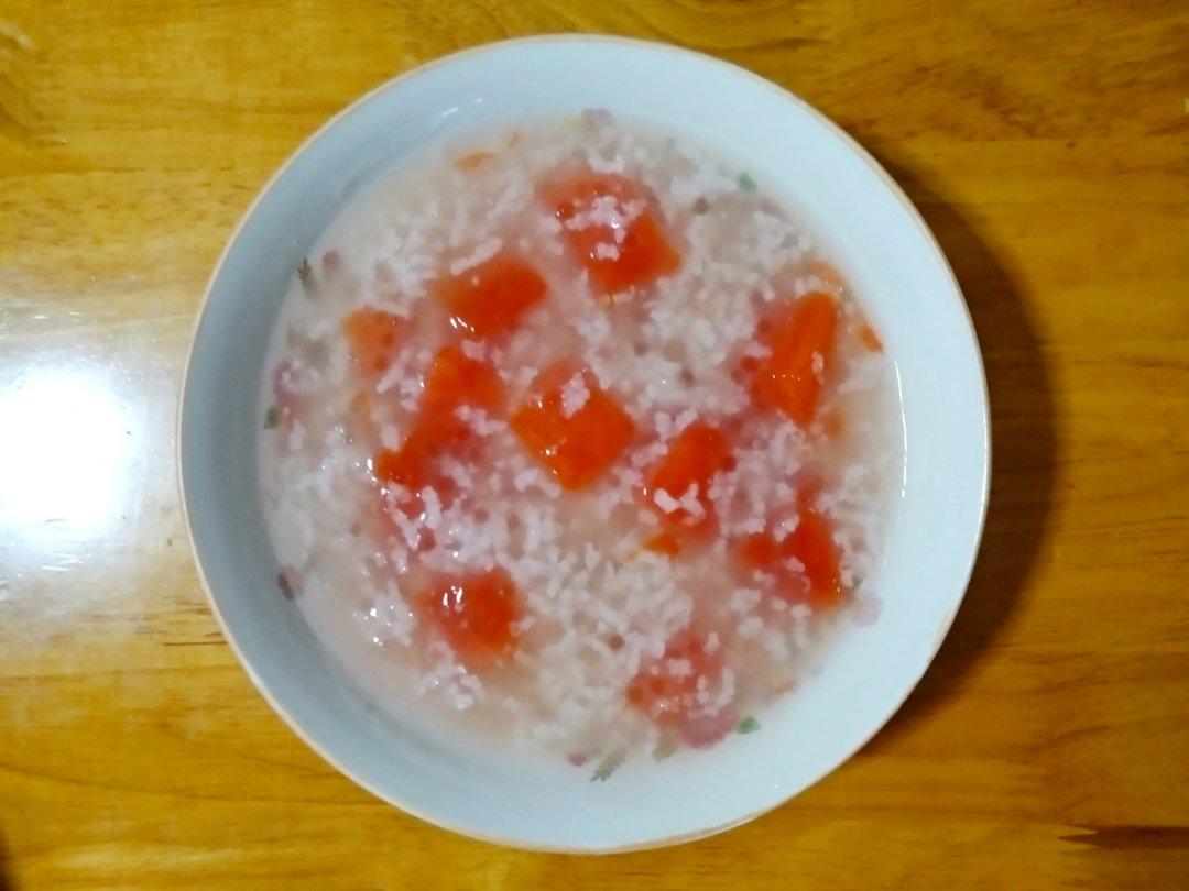 食美粥-水果粥系列|“西瓜西米粥”砂锅炖锅做法易学易做 清淡营养早餐粥 生津止渴 减肥消肿