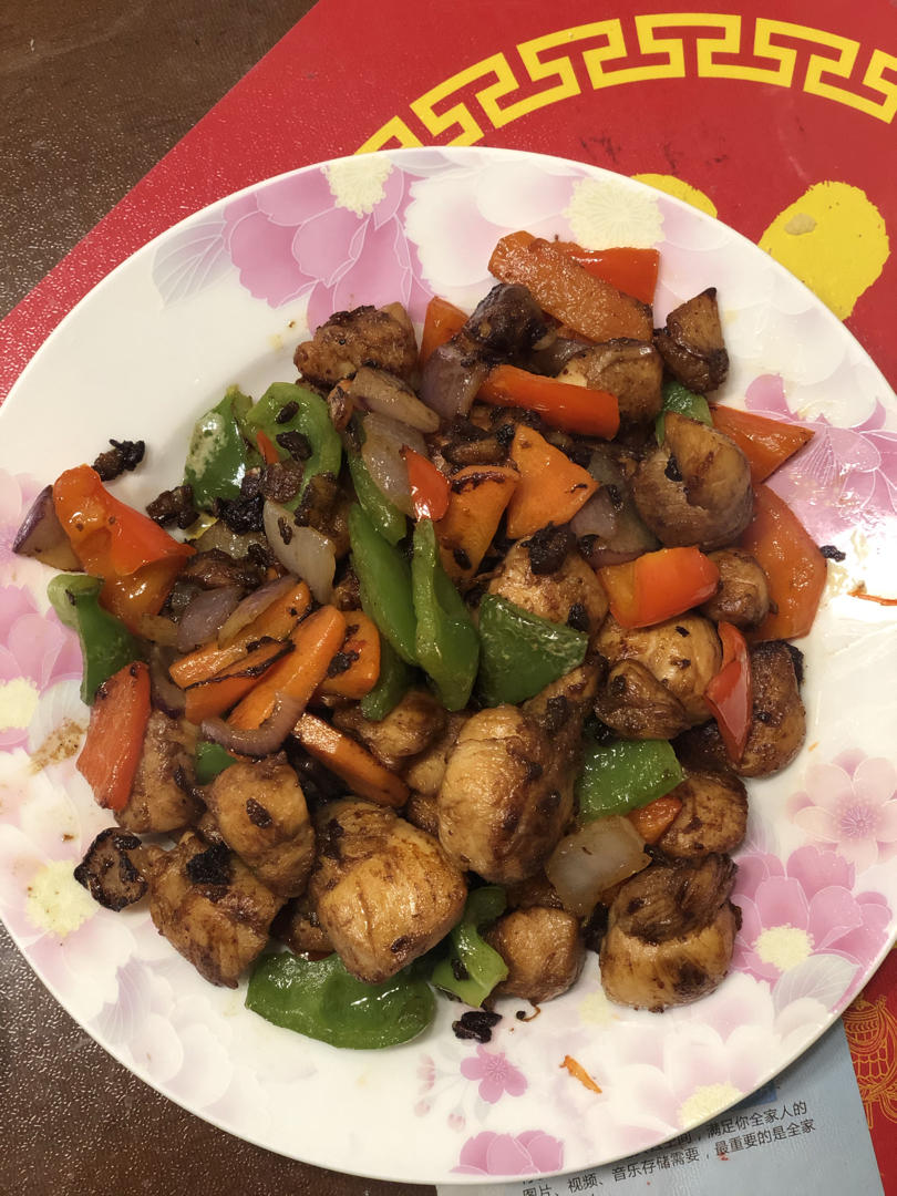 杂蔬炒鸡肉