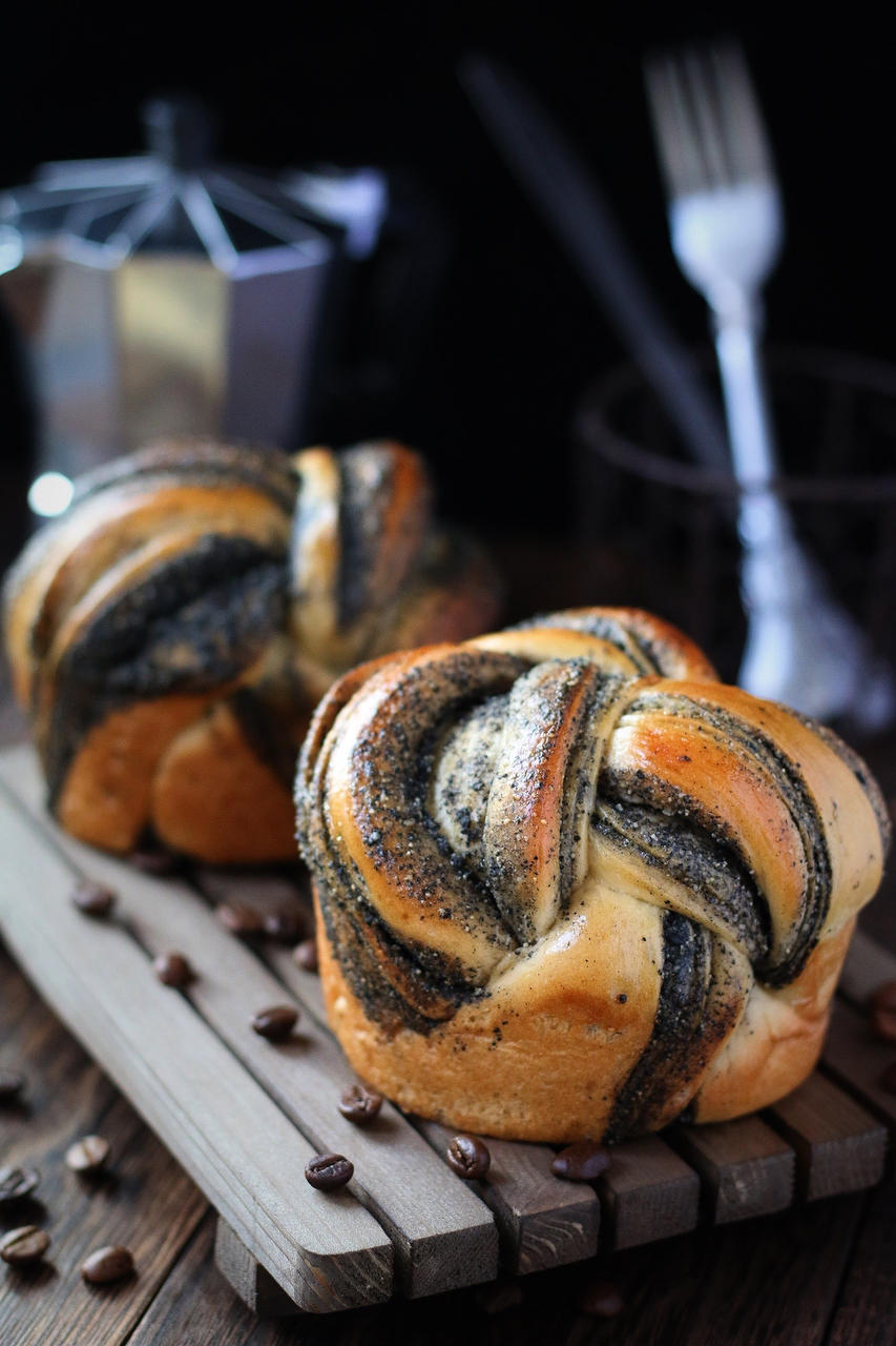 黑芝麻红糖面包