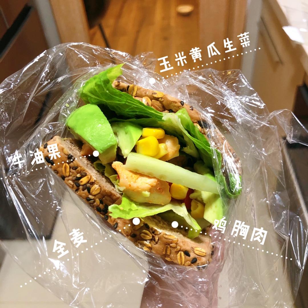 不知道吃啥的减脂三明治