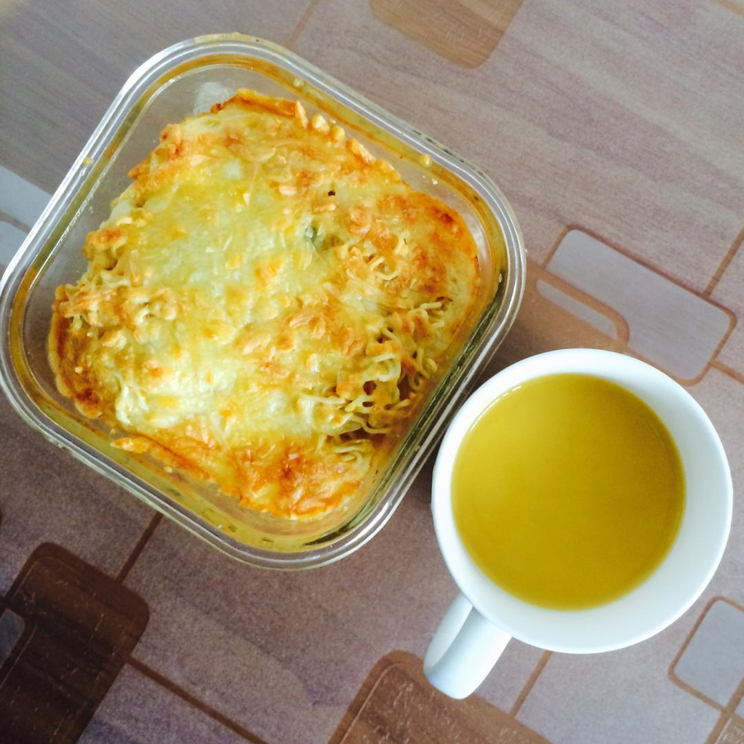 幸福感爆棚的芝士焗泡面（附芝士温度建议）的做法