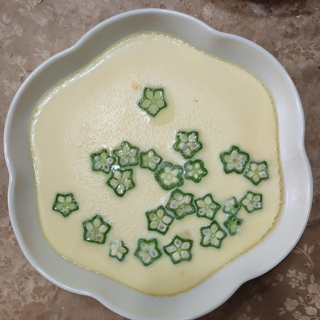 颜值控-做一朵开在碗里的花秋葵蒸水蛋