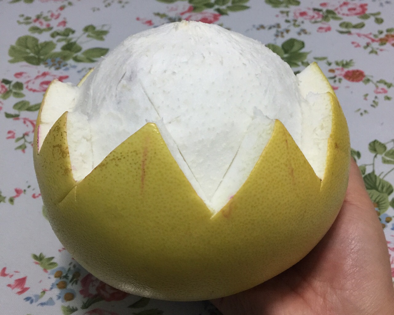 剥柚子的做法 步骤5