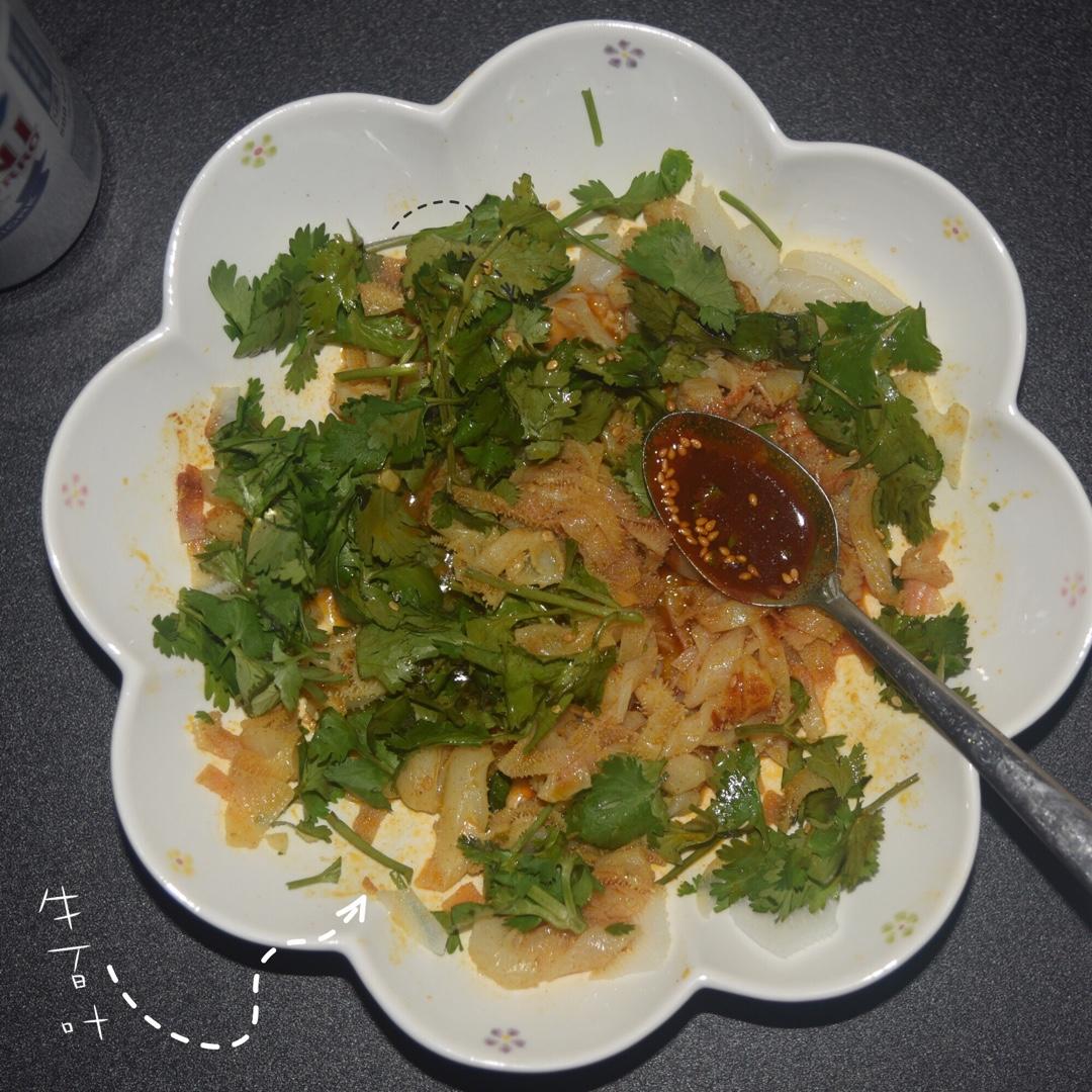 香菜拌牛百叶