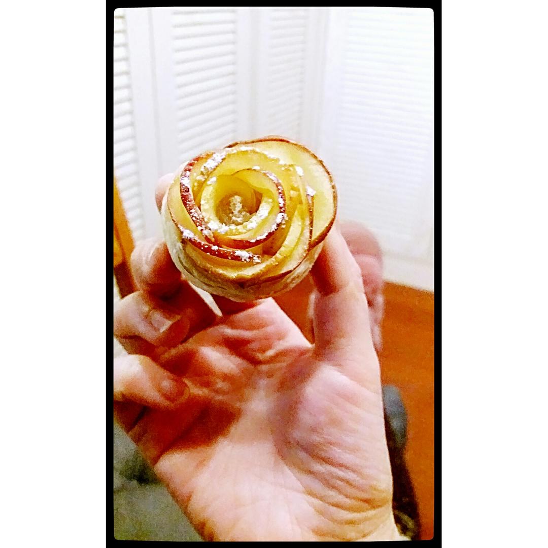 玫瑰花苹果塔