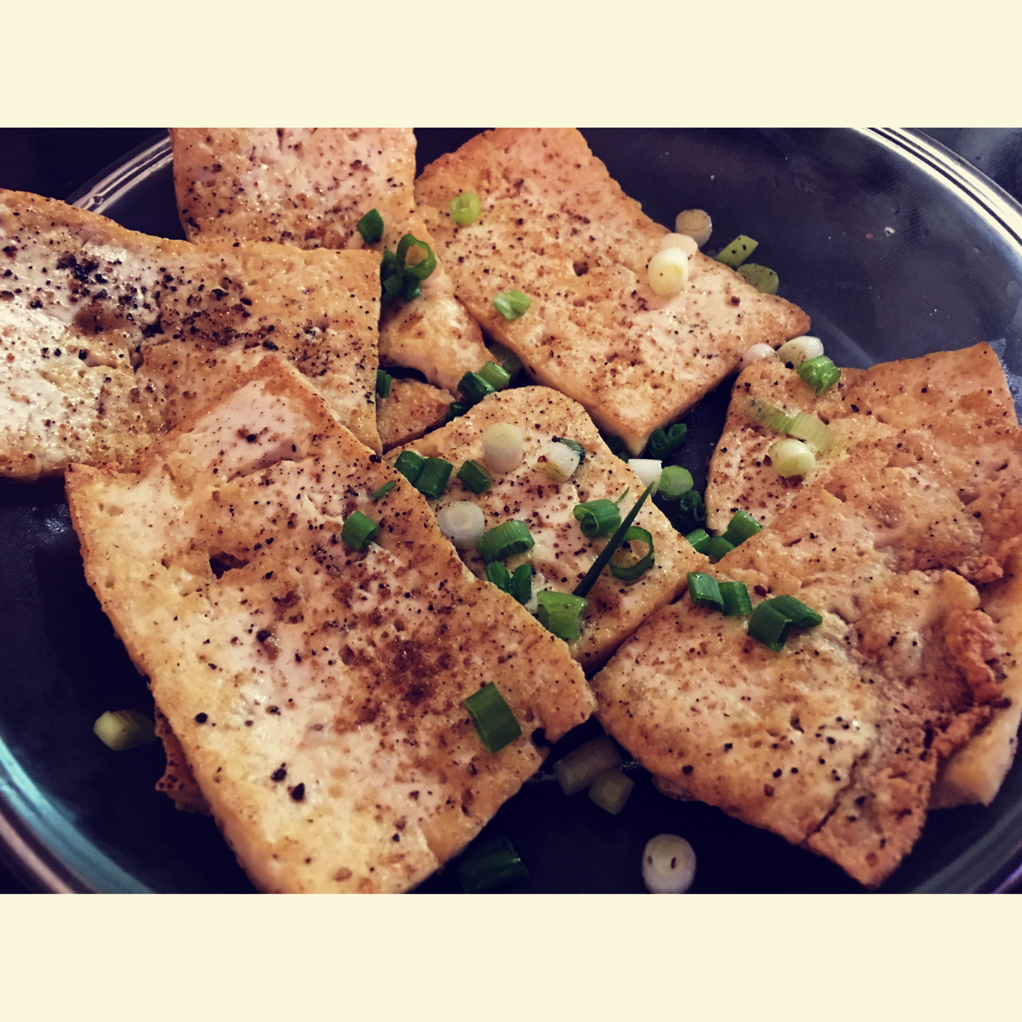自制美味街头小吃-孜然豆腐
