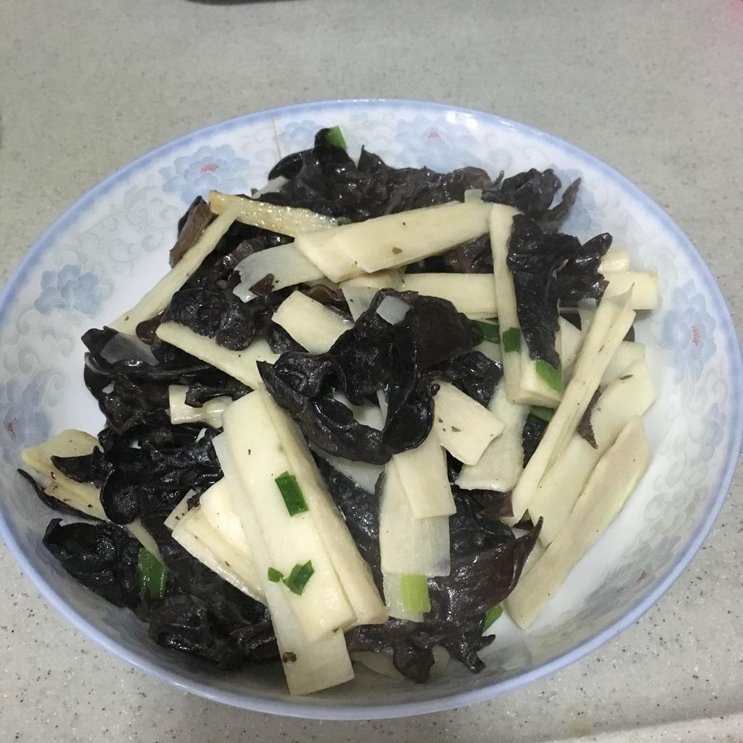 清炒山药木耳