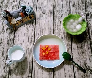 趣味早餐摆盘——水果国旗的做法 步骤3