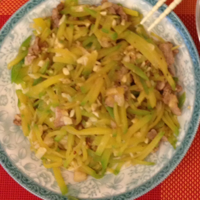 肉丝清炒小南瓜