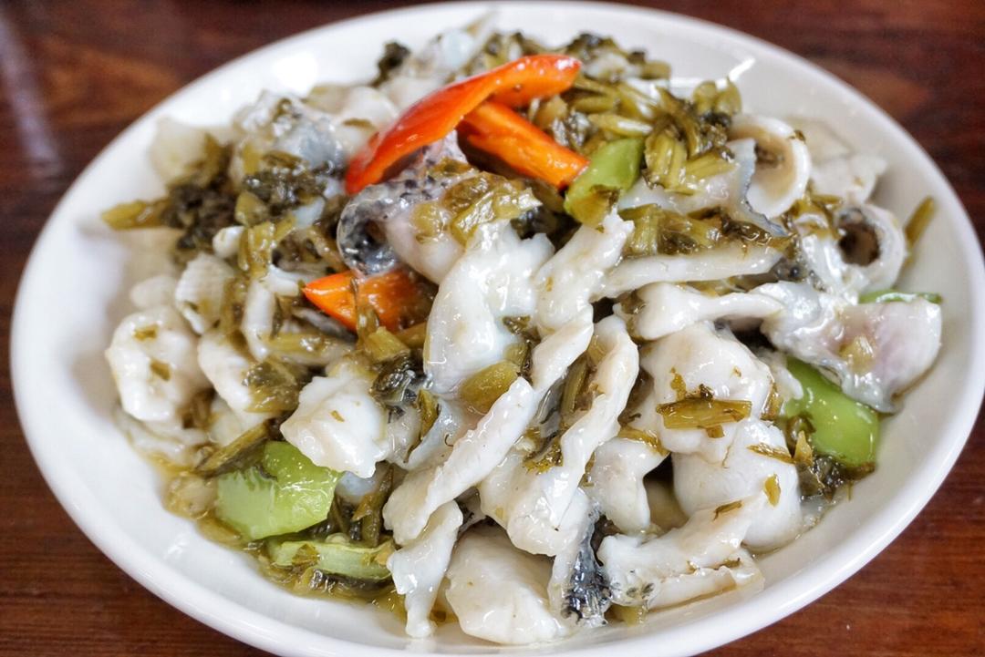 营角大王做的酸菜鱼片