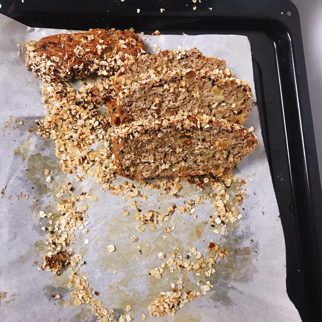 暖香燕麦苹果快手面包丨健康·烘焙