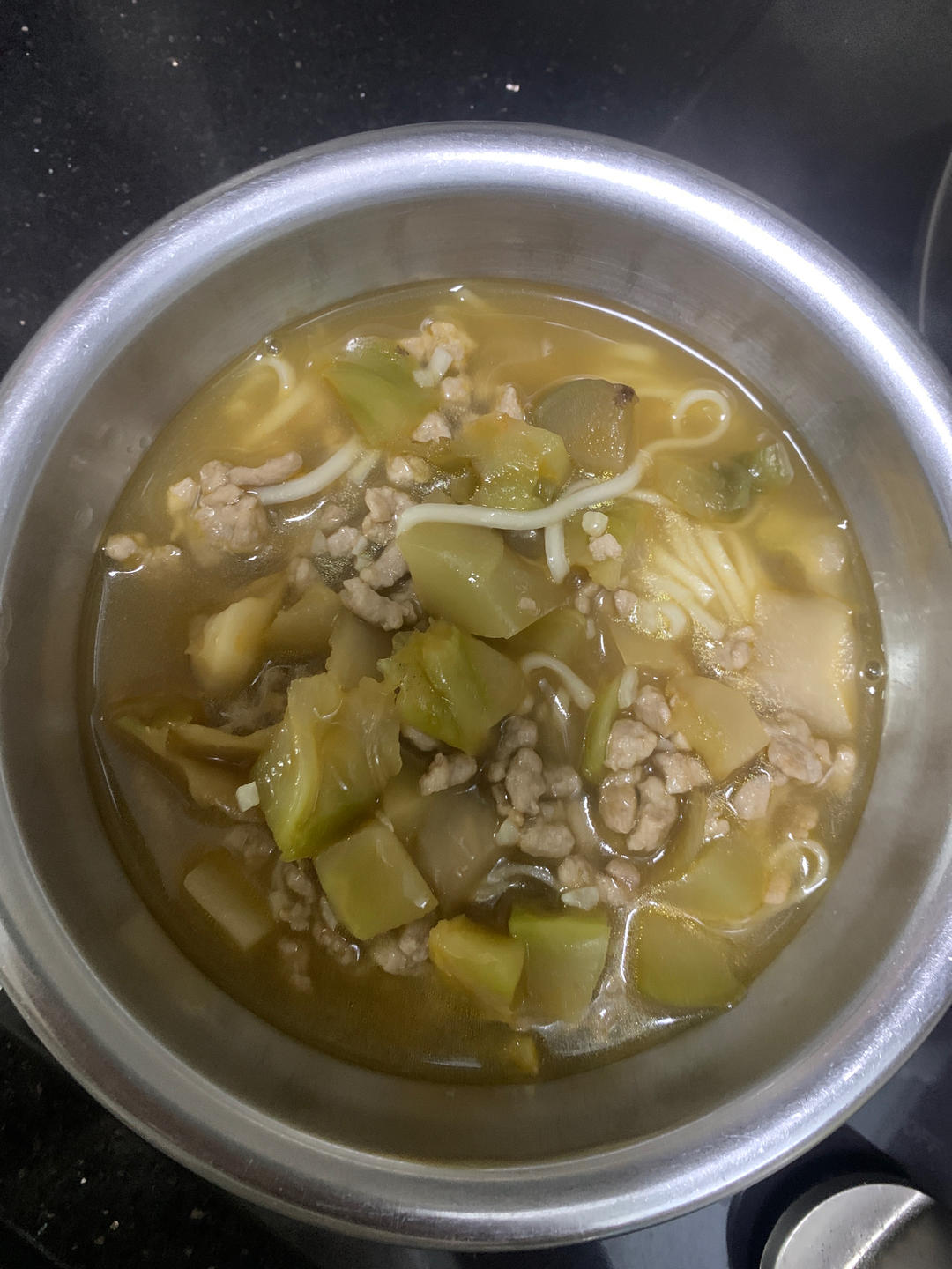 多少次早起就为了这一口——榨菜肉丝面