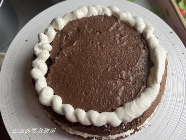 鲜草莓巧克力裸蛋糕的做法 步骤10