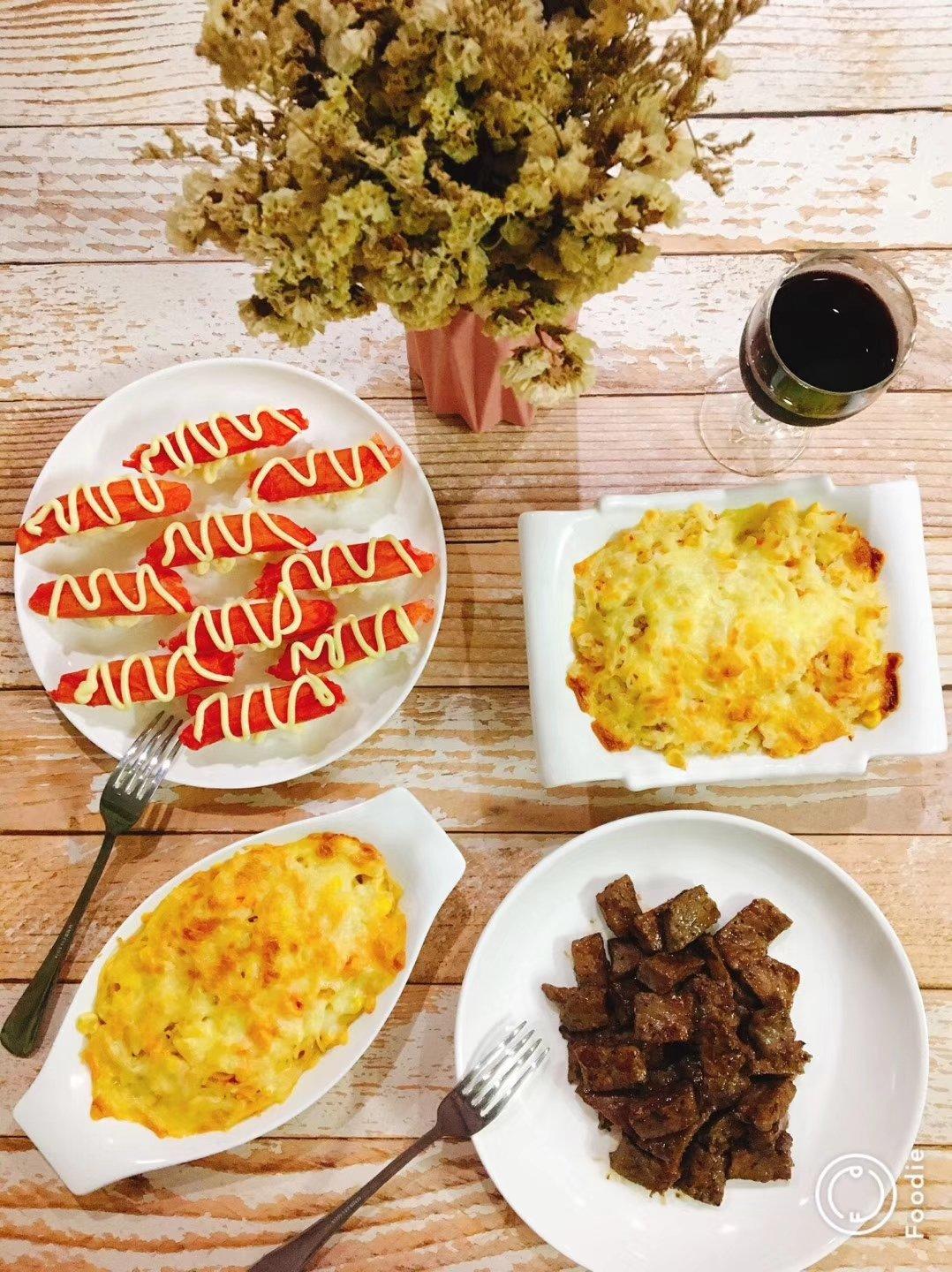 两人食营养晚餐