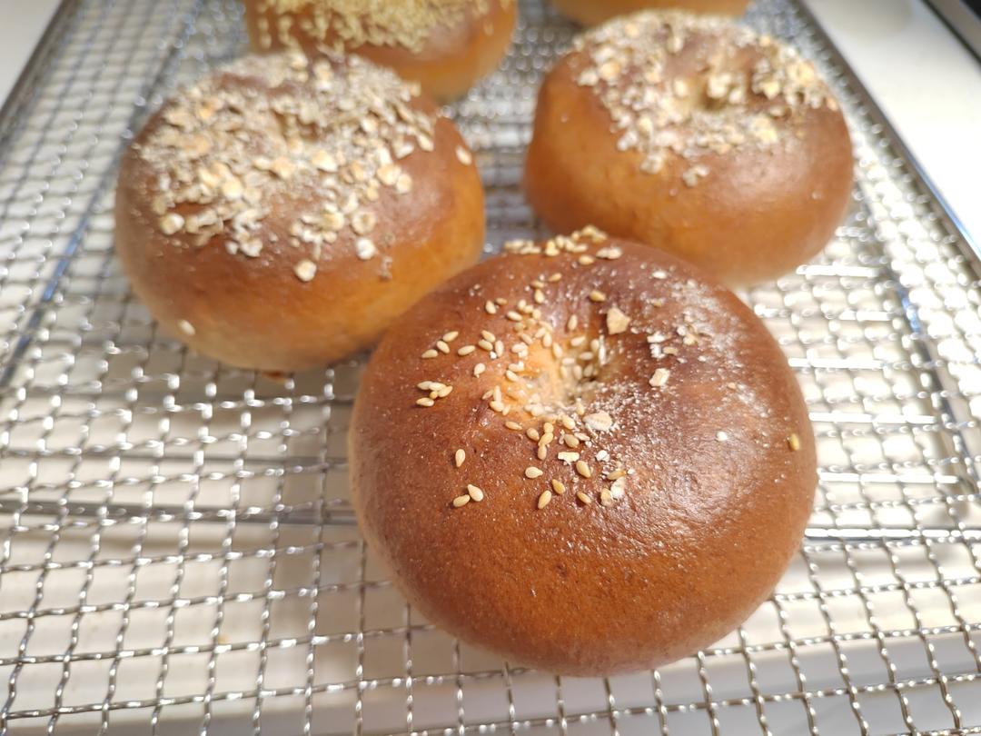 全麦贝果，低糖无油