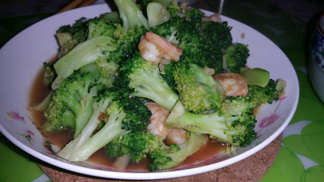 西兰花炒虾仁