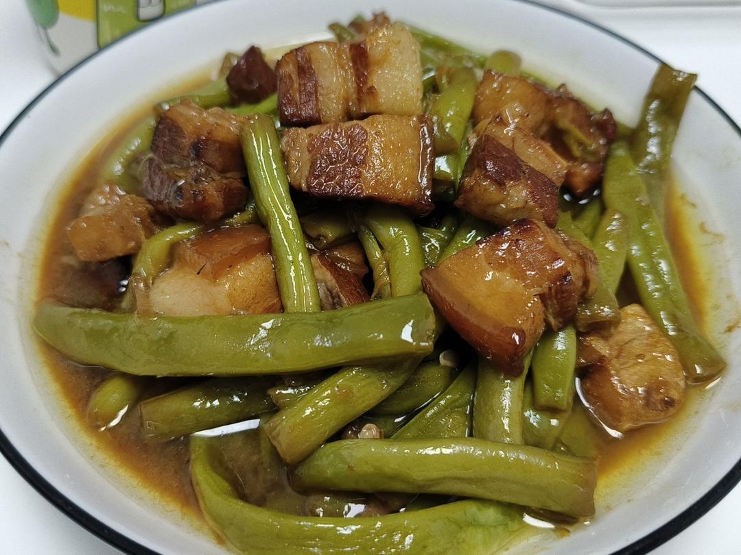 红烧肉炖豆角（绝对下饭）