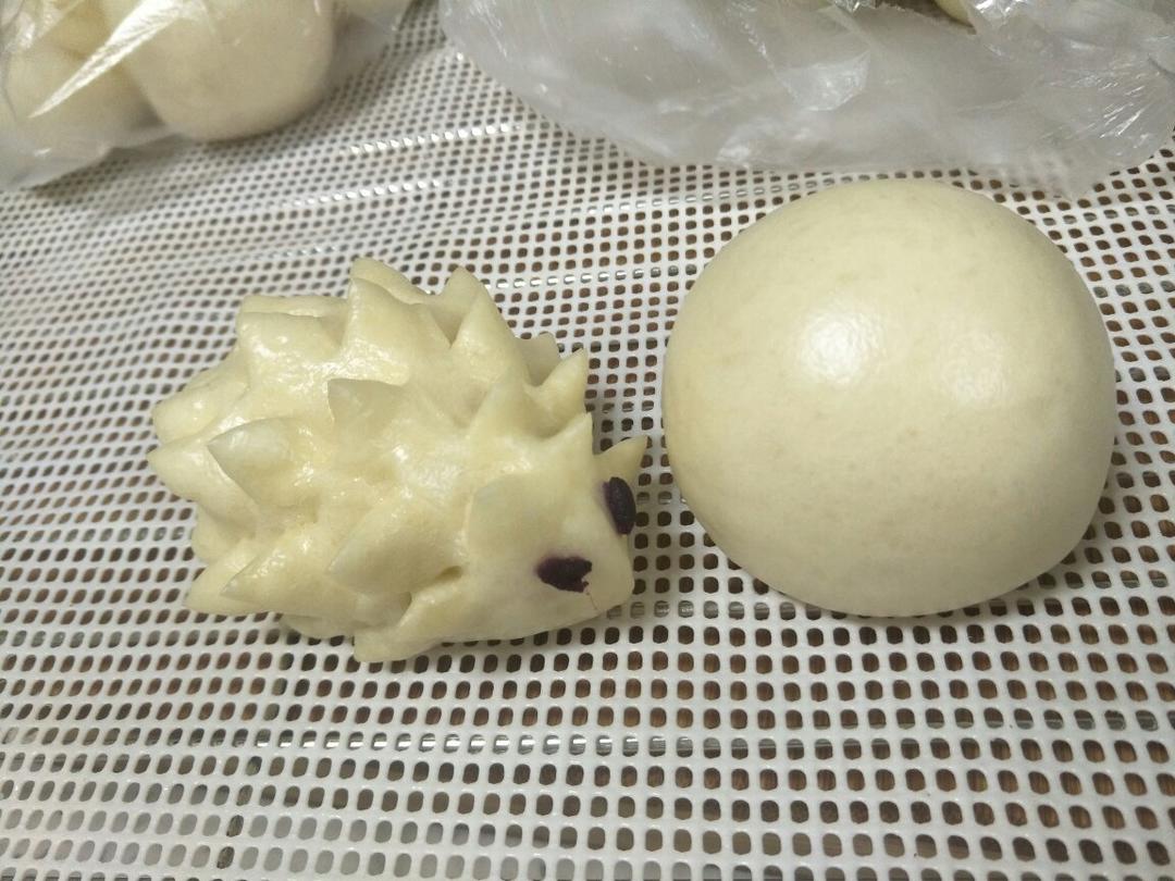 小刺猬坚果紫薯包