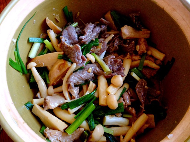 瑾瑾198312做的蚝油鲜菇滑牛肉