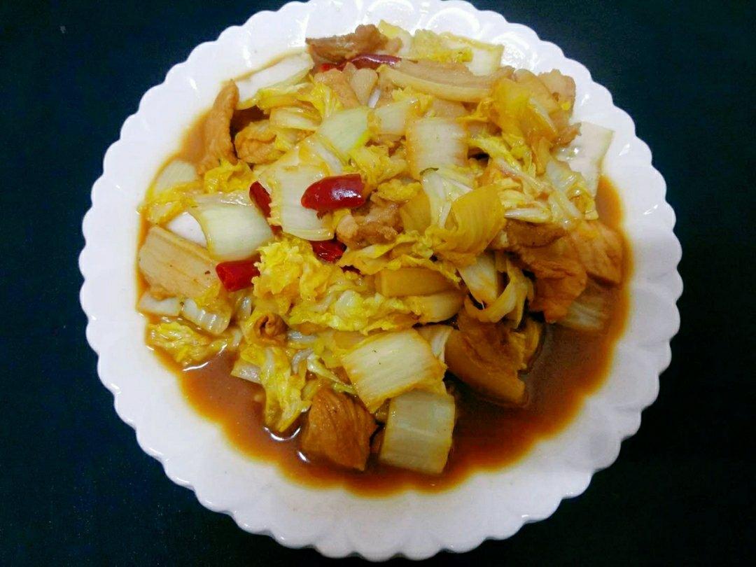 下饭必备(白菜炒肉）