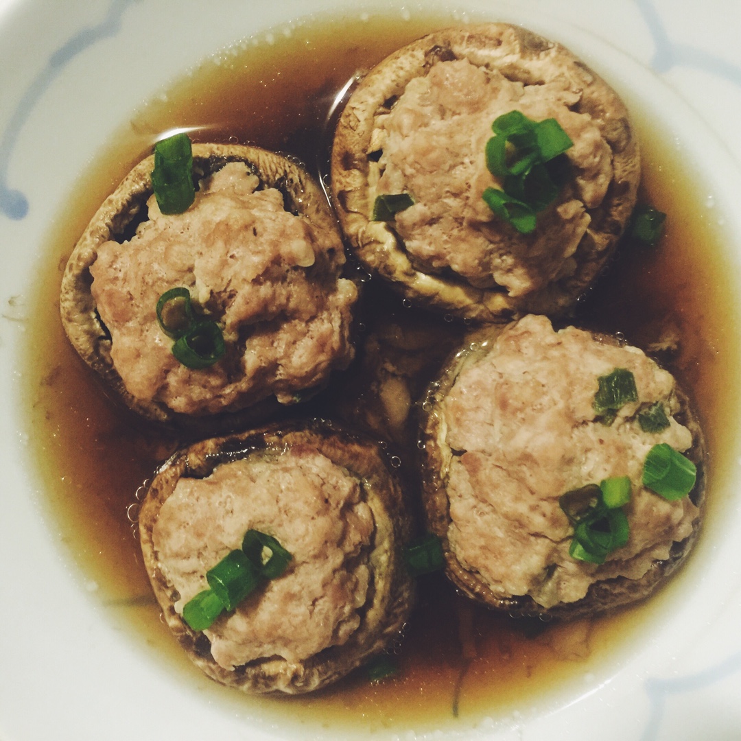 豆腐肉末酿香菇