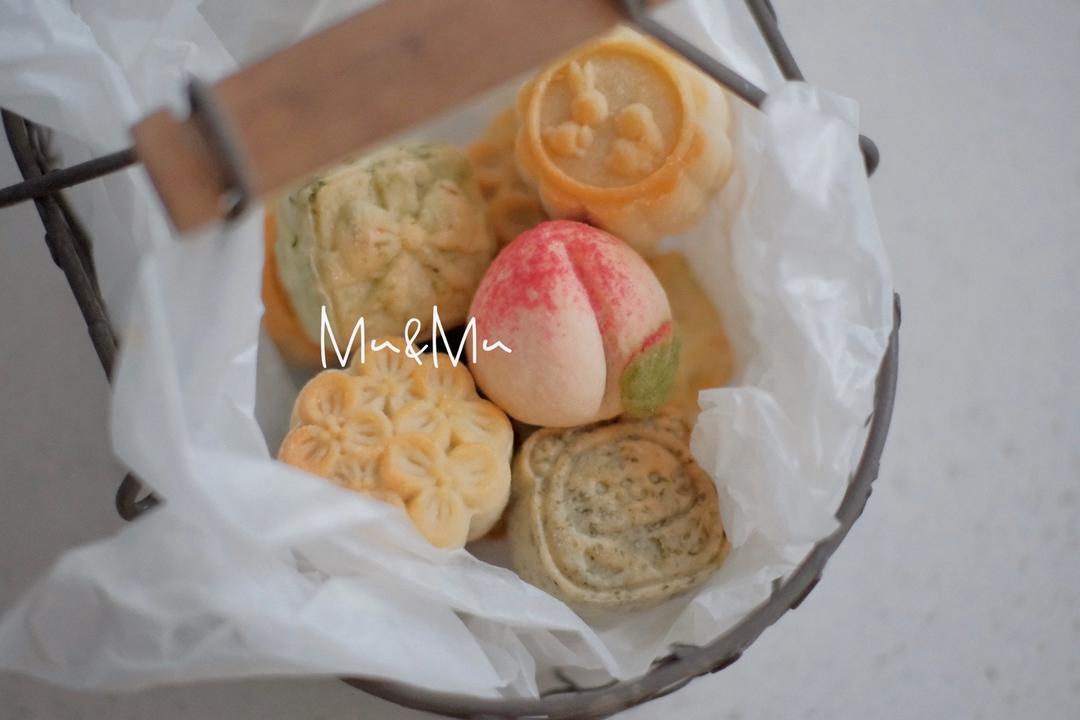 mini脆皮月饼（桃子月饼）的做法