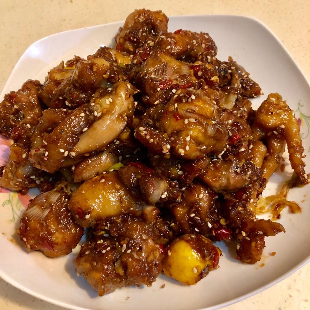 蒜味辣鸡块