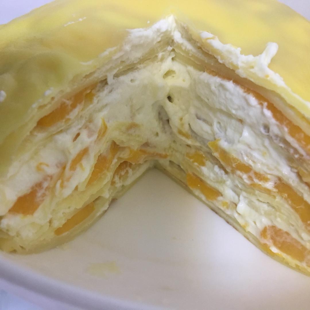 芒果千层蛋糕，100%成功告别煎皮无能