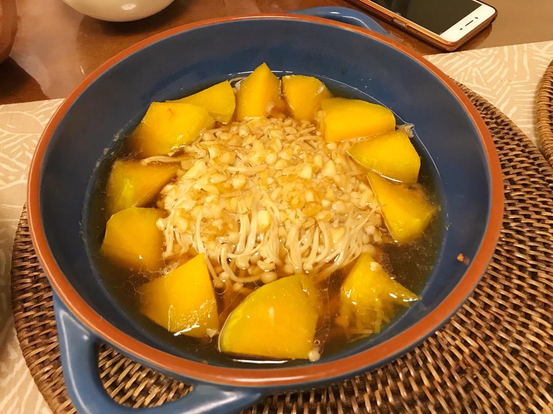蒜蓉蒸金针菇