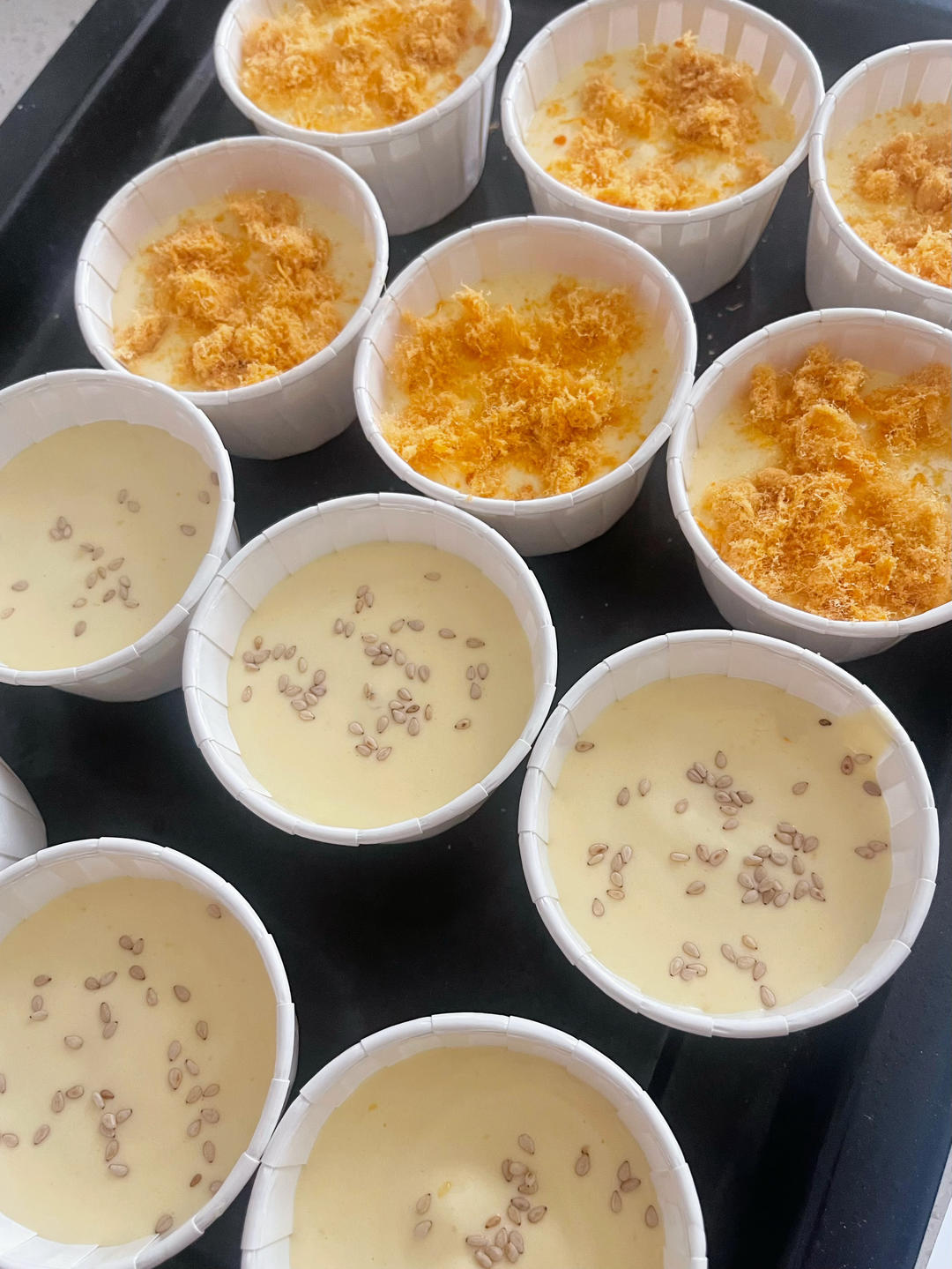 四段烘烤，纸杯蛋糕不开裂不回缩