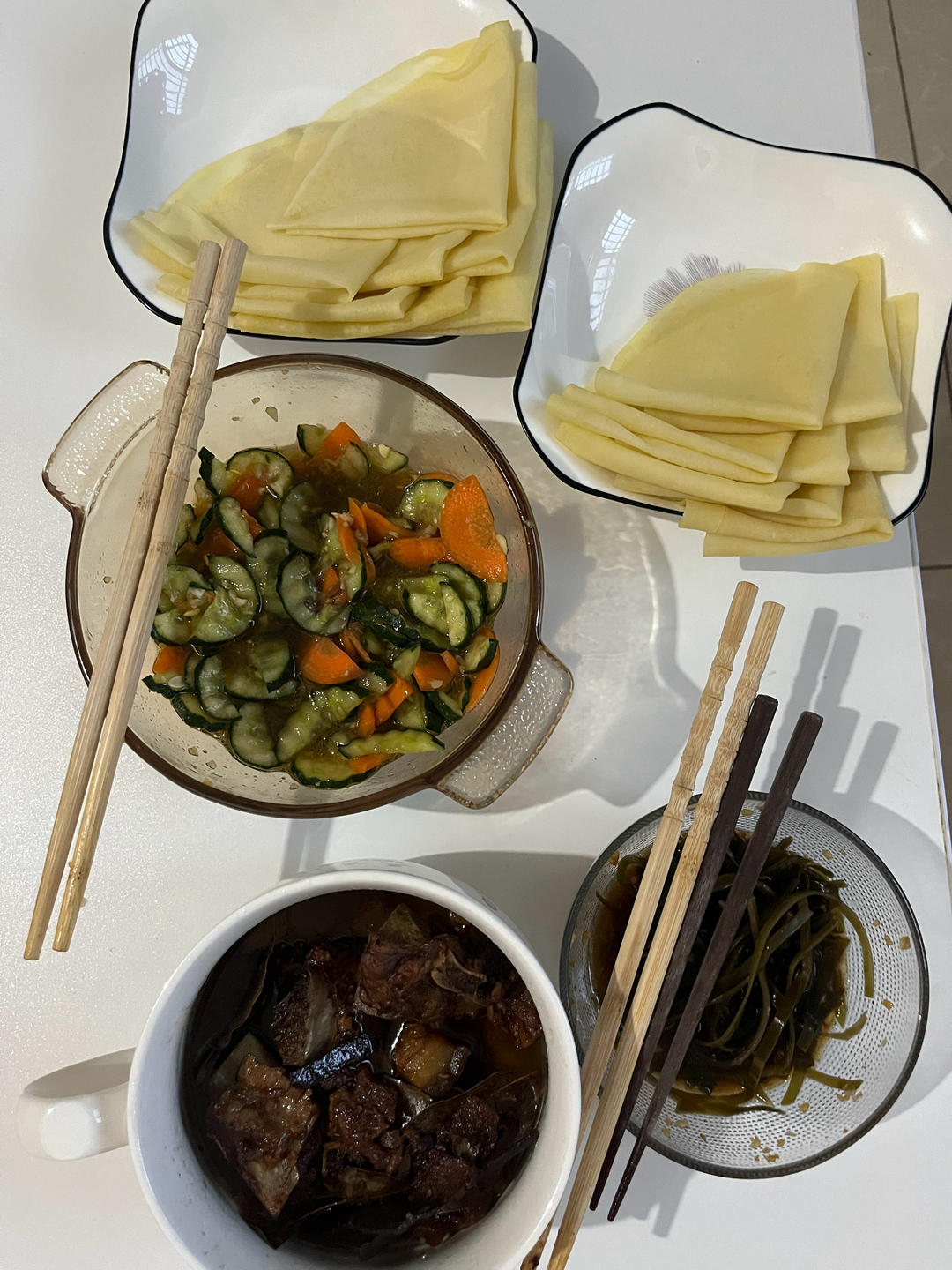 春饼   轻松一次做出十几张的春饼皮