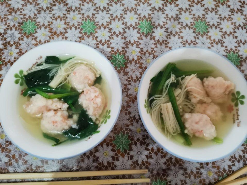 不加粉的Q弹虾滑