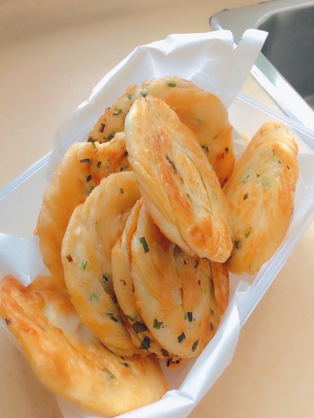 葱油饼（饺子皮版）