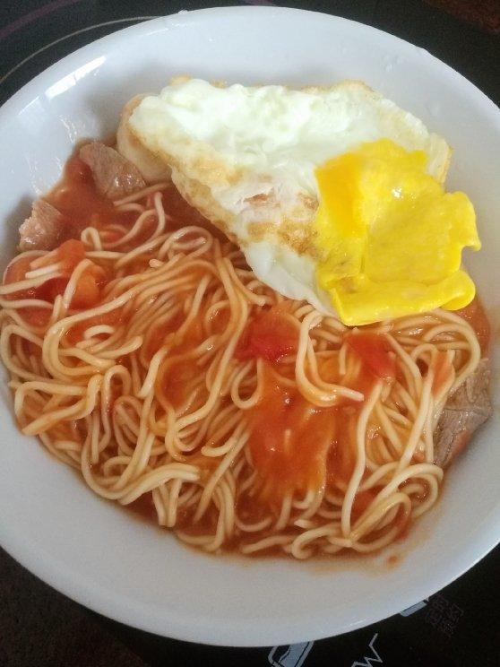 番茄酱面(素食版）