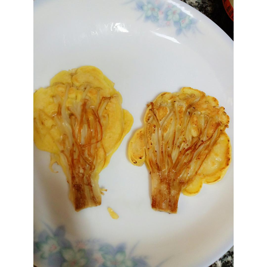 金针菇蛋饼