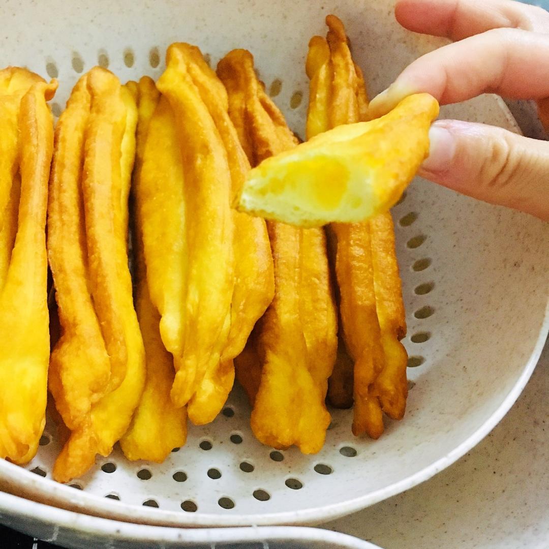 快手早餐～自制油条（酵母版，不含泡打粉、膨松剂）