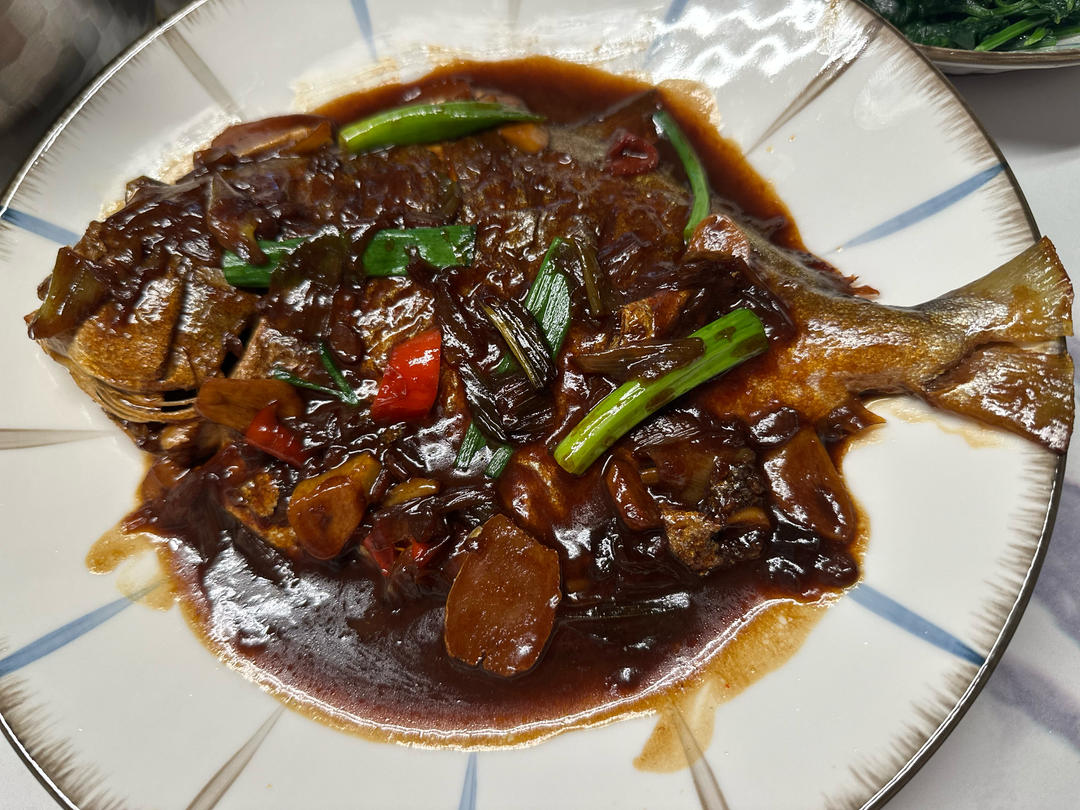 家常烧鲳鱼--六月鲜酱油版