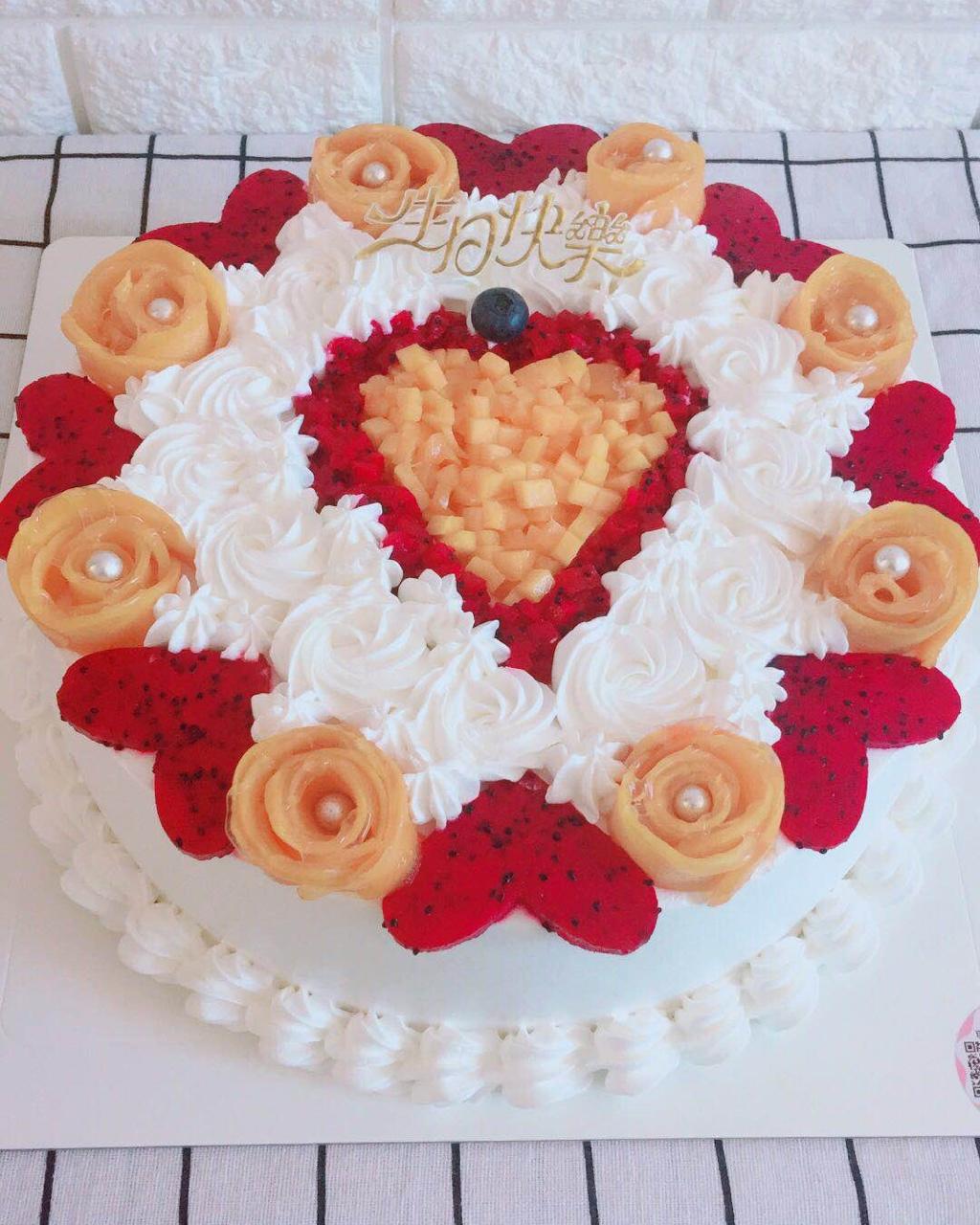 各种简易式水果蛋糕装饰