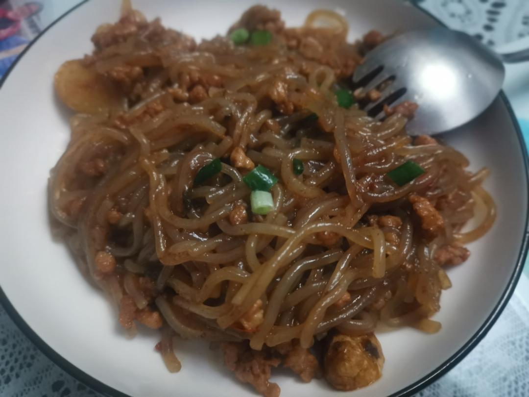 蚂蚁上树(肉末炒粉丝)超下饭‼️十分钟搞定