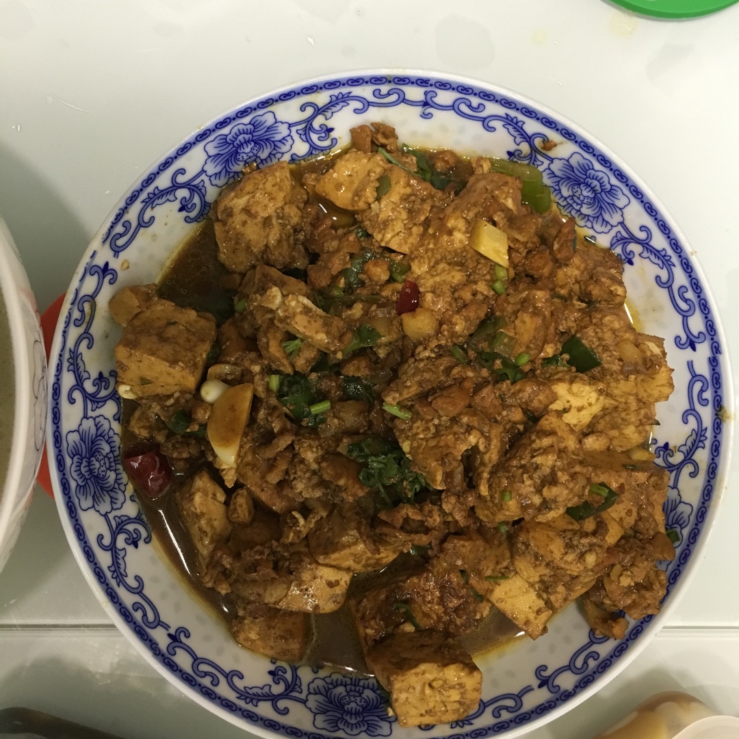 蒜香肉末烧豆腐