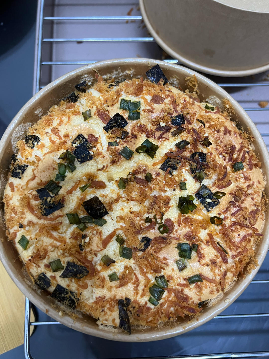 6寸肉松戚风蛋糕